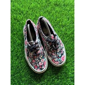 Vans Authentic Dark Floral Canvas Sneakers sz 6.5